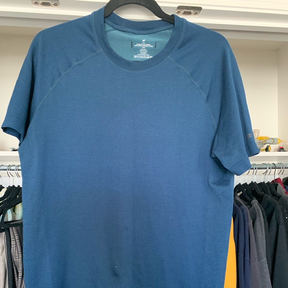 Fabletics Mens Blue Workout Shirt